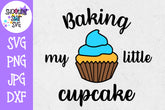 Baking my Little Cupcake Boy - Pregnancy SVG - Maternity SVG